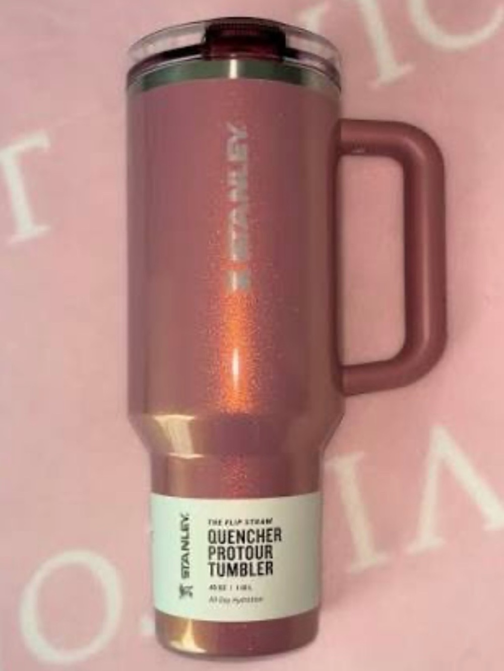 Stanley 40oz sparkling“Port Shimmer” ProTour Flip Straw Tumbler-NWT